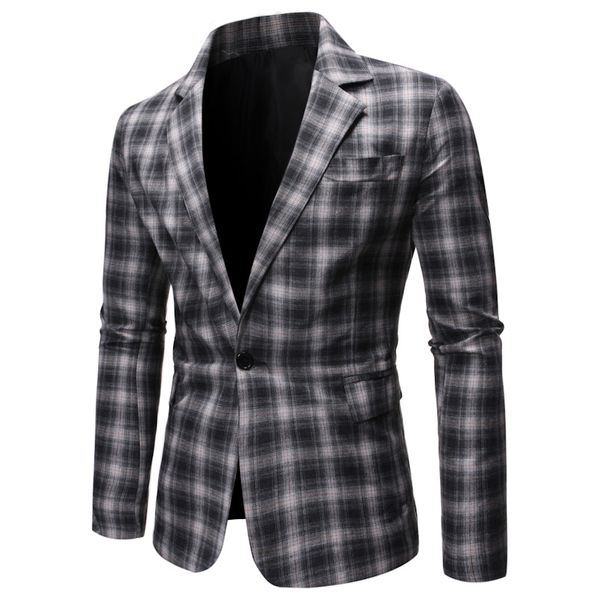 2019 new autumn and winter leisure suit foreign trade cross-border electricity supply business men plaid suit jacket 8802, White;black
2019 new autumn and winter leisure suit foreign trade cross-border electricity supply business men plaid suit jacket 8802, White;black