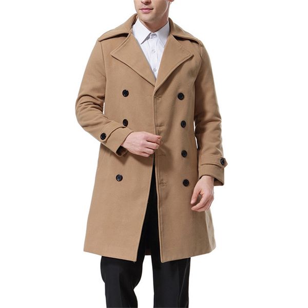 winter designer mens coat fashion thick solid color wool coat mens slim outerwear, Black
winter designer mens coat fashion thick solid color wool coat mens slim outerwear, Black