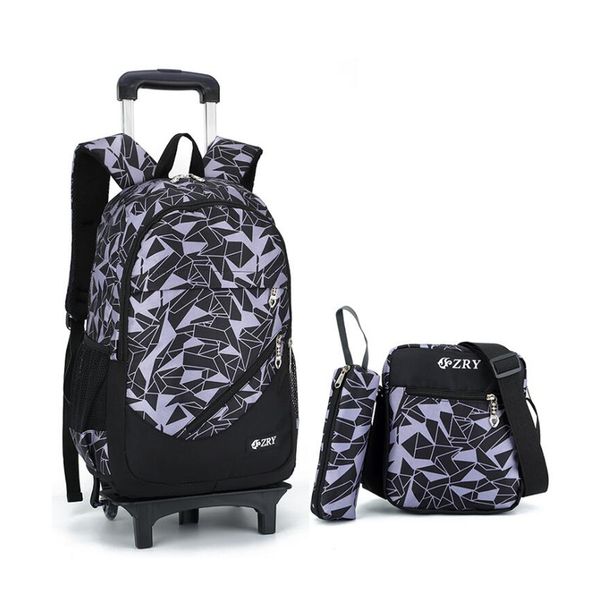 trolley school bag set for boys and girls grades 3-9 larger capacity children backpack with 2/6 wheels trolley luggage backpack
trolley school bag set for boys and girls grades 3-9 larger capacity children backpack with 2/6 wheels trolley luggage backpack