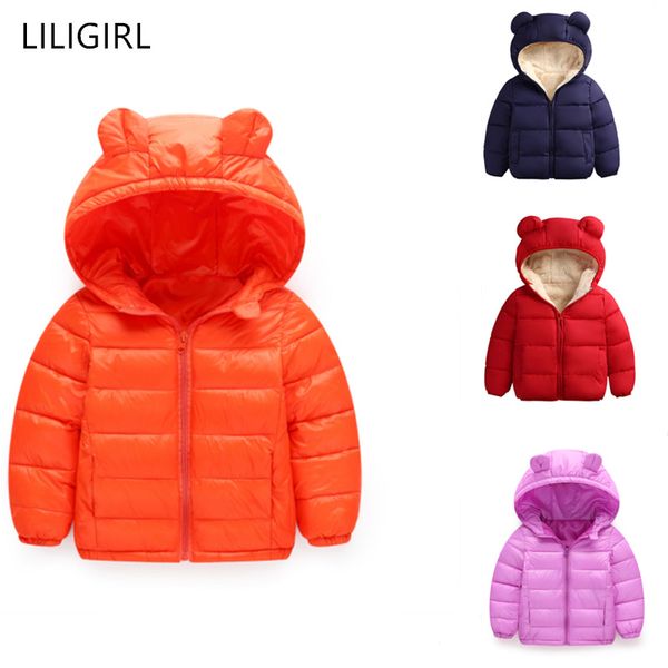 liligirl kids hooded jacket boys cute bear ears hoodies jacket children clothing for girls coats baby casual outwear, Blue;gray