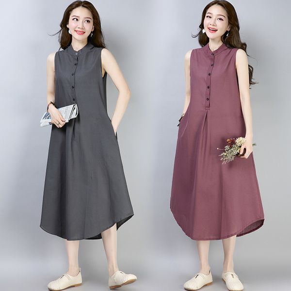 1856# summer sleeveless vest tank maternity long dress a line loose casual clothes for pregnant women cotton pregnancy clothing, White
1856# summer sleeveless vest tank maternity long dress a line loose casual clothes for pregnant women cotton pregnancy clothing, White
