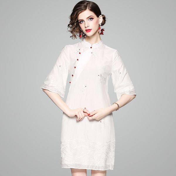 ethnic clothing suit-dress in national customs silk floss embroidery sleeve easy a word dress 80633, Red
ethnic clothing suit-dress in national customs silk floss embroidery sleeve easy a word dress 80633, Red