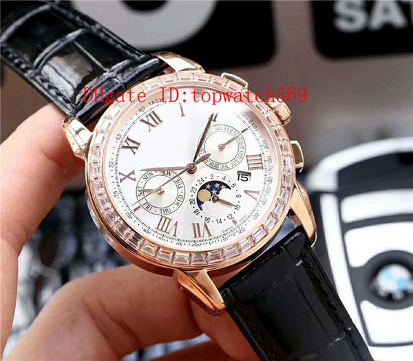 complications watch diamond mens watch wristwatch swiss 9100 automatic mechanical 28800vph moon phase annual calendar 18k rose gold case, Slivery;brown
complications watch diamond mens watch wristwatch swiss 9100 automatic mechanical 28800vph moon phase annual calendar 18k rose gold case, Slivery;brown