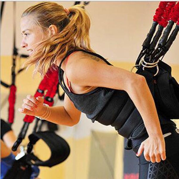 new pilates suspension elastic sling practice pull rope bungee workout trainer cord resistance hanging training straps
new pilates suspension elastic sling practice pull rope bungee workout trainer cord resistance hanging training straps