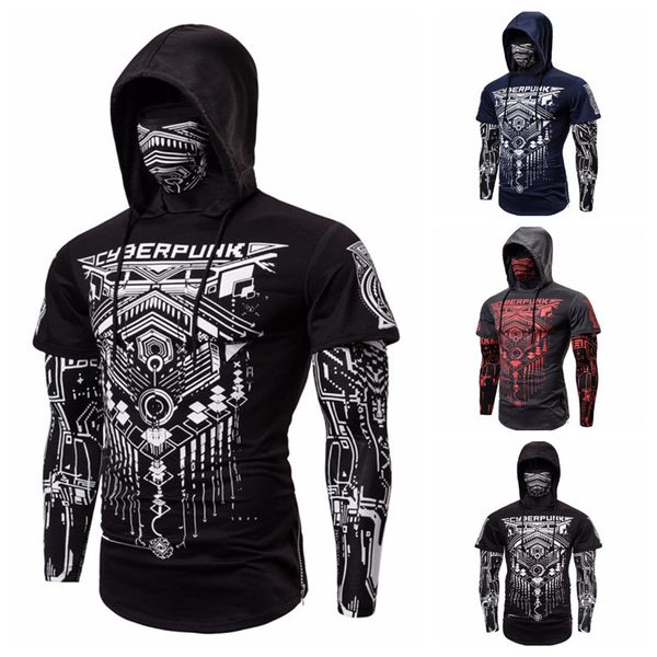 2020 men's sweater turtleneck mask fitness pullover t-shirt men's fake two-piece suit hooded sweater t-shirt mask riding 371, Black
2020 men's sweater turtleneck mask fitness pullover t-shirt men's fake two-piece suit hooded sweater t-shirt mask riding 371, Black
