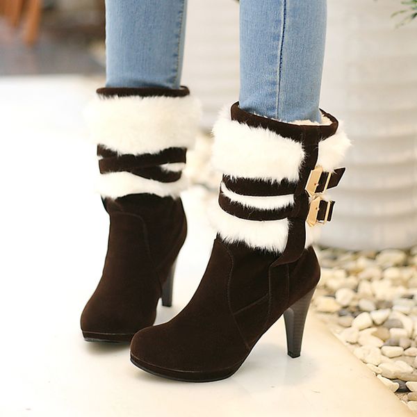 sarairis dropship plus size 48 high heels buckles snow boots women shoes russia winter warm plush boots female shoes woman, Black
sarairis dropship plus size 48 high heels buckles snow boots women shoes russia winter warm plush boots female shoes woman, Black