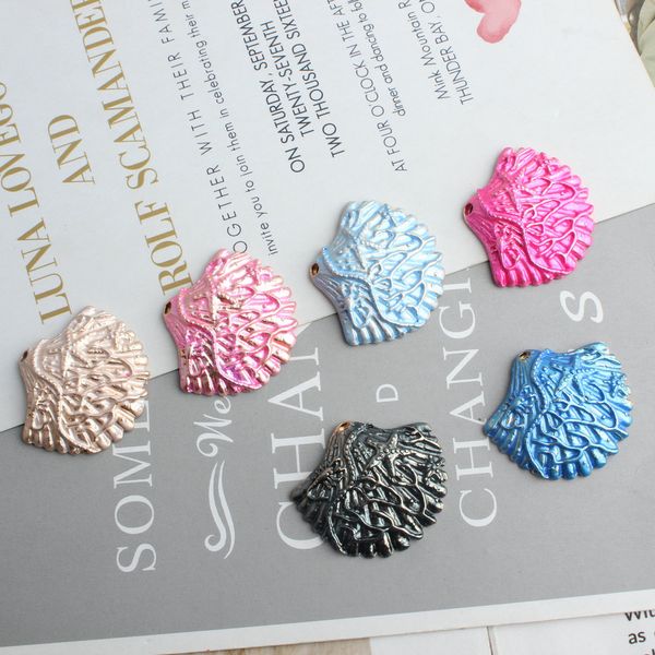 

fashion design 10pcs metal colourful shell ocean conch sea enamel charms for diy bracelet & necklace brooch jewelry accessory, Bronze;silver