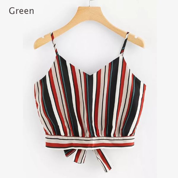 summer new style bow short sling european and american fashion slim vest, White