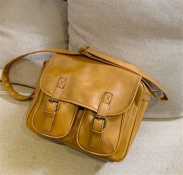 large capacity messenger package yellow oilskin vintage shoulder bag large cross-body bag
large capacity messenger package yellow oilskin vintage shoulder bag large cross-body bag