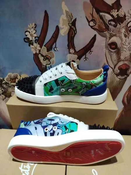 the2019 men hococal sneakers red bottom shoe low cut suede spike luxury shoes for men and women shoes party wedding crystal leather sneakers, Black
the2019 men hococal sneakers red bottom shoe low cut suede spike luxury shoes for men and women shoes party wedding crystal leather sneakers, Black