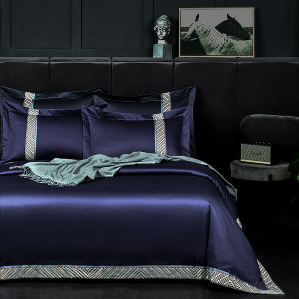 2020 deep romantic blue bedding set l/home bed set 100s high density fabric bedding pure bright bed linen duvet cover
2020 deep romantic blue bedding set l/home bed set 100s high density fabric bedding pure bright bed linen duvet cover