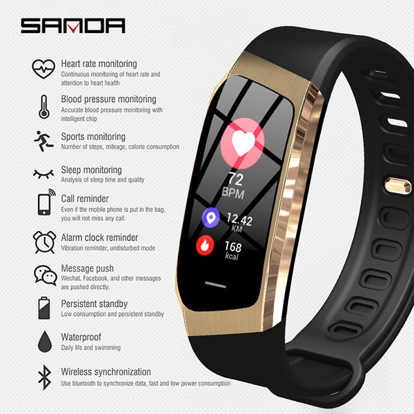 sanda e18 smart watch ip67 waterproof heart rate monitor blood pressure bluetooth men /women smartwatch for android ios phone, Slivery;brown
sanda e18 smart watch ip67 waterproof heart rate monitor blood pressure bluetooth men /women smartwatch for android ios phone, Slivery;brown
