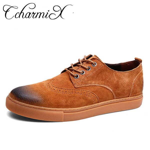ccharmix men's suede leather casual shoes business oxfords fashion sneakers men brogue shoes krasovki large size, Black
ccharmix men's suede leather casual shoes business oxfords fashion sneakers men brogue shoes krasovki large size, Black
