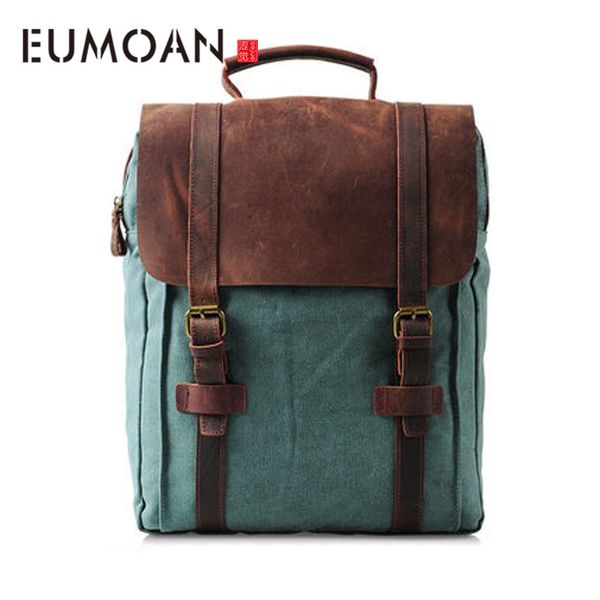 eumoan backpack male high school student large-capacity school bag female european and american computer travel bag retro trend
eumoan backpack male high school student large-capacity school bag female european and american computer travel bag retro trend