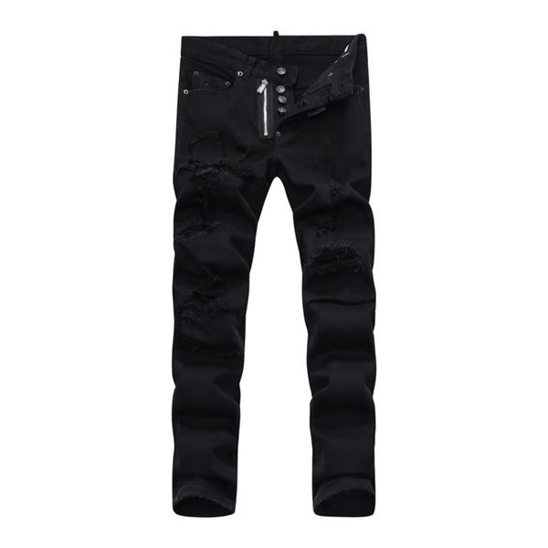 new men fashion hip hop designer jeans mens denim slim motorcycle joggers pants holes washed destroyed jeans, Blue
new men fashion hip hop designer jeans mens denim slim motorcycle joggers pants holes washed destroyed jeans, Blue