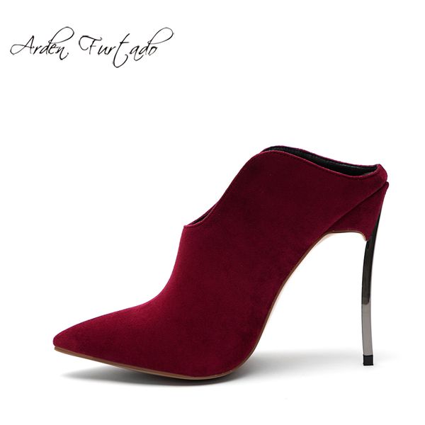 arden furtado summer 2019 fashion women's shoes pointed toe stilettos heels slippers party shoes big size burgundy green mules, Black
arden furtado summer 2019 fashion women's shoes pointed toe stilettos heels slippers party shoes big size burgundy green mules, Black