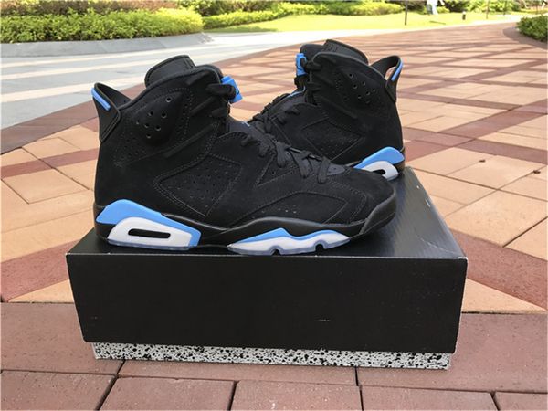 classic 6 vi university blue basketball shoes mens 6s black blue fashion sports sneakers size us7-13, White;red
