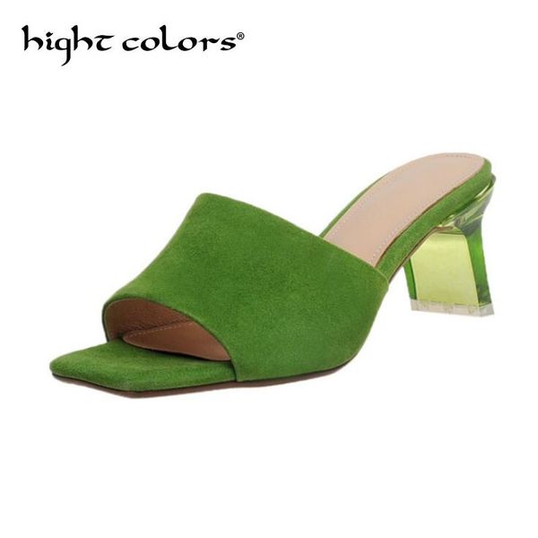 2020 summer candy-colored square toe ladies heel mules transparent high heels sandals slippers female fashion woman shoes, Black
2020 summer candy-colored square toe ladies heel mules transparent high heels sandals slippers female fashion woman shoes, Black