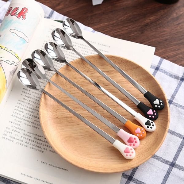 1 pcs stainless steel cute claw coffee spoons fruit fork dessert spoon candy teaspoon cat drink tableware kitchen supplies coffee scoops
1 pcs stainless steel cute claw coffee spoons fruit fork dessert spoon candy teaspoon cat drink tableware kitchen supplies coffee scoops