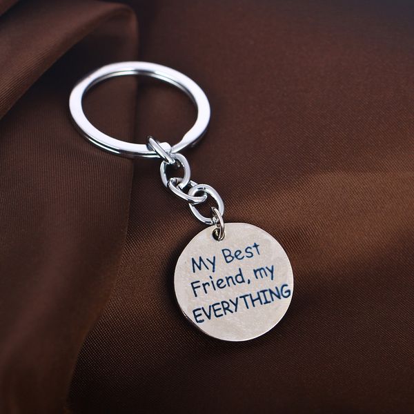 my friend my everything keyring friendship key ring birthday party gifts keychain fashion charm for women men key chain, Silver
my friend my everything keyring friendship key ring birthday party gifts keychain fashion charm for women men key chain, Silver