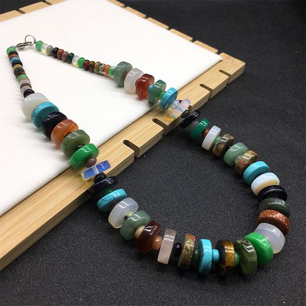 new style natural crystal stone beads choker necklace for women jewelry fashion natural stone agates power necklaces, Golden;silver
new style natural crystal stone beads choker necklace for women jewelry fashion natural stone agates power necklaces, Golden;silver