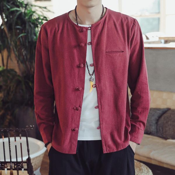 2019 new men's chinese style 80s linen jacket long-sleeve men's retro button coat dropshipping comfortable soft clothes, Black;brown
2019 new men's chinese style 80s linen jacket long-sleeve men's retro button coat dropshipping comfortable soft clothes, Black;brown