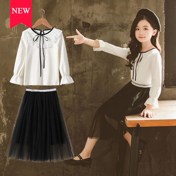 teenage girls clothes set autumn fashion chiffon blouse skirt suit for girls tracksuit school children clothing 10 12 year, White
teenage girls clothes set autumn fashion chiffon blouse skirt suit for girls tracksuit school children clothing 10 12 year, White