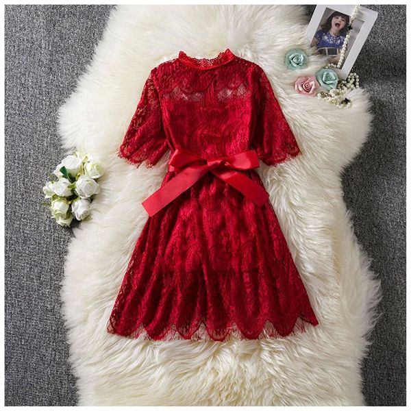 girls designer dress lace princess dress for kids bow five-point sleeve skirt british style new fashion style selling for wholesale, Red;yellow
girls designer dress lace princess dress for kids bow five-point sleeve skirt british style new fashion style selling for wholesale, Red;yellow