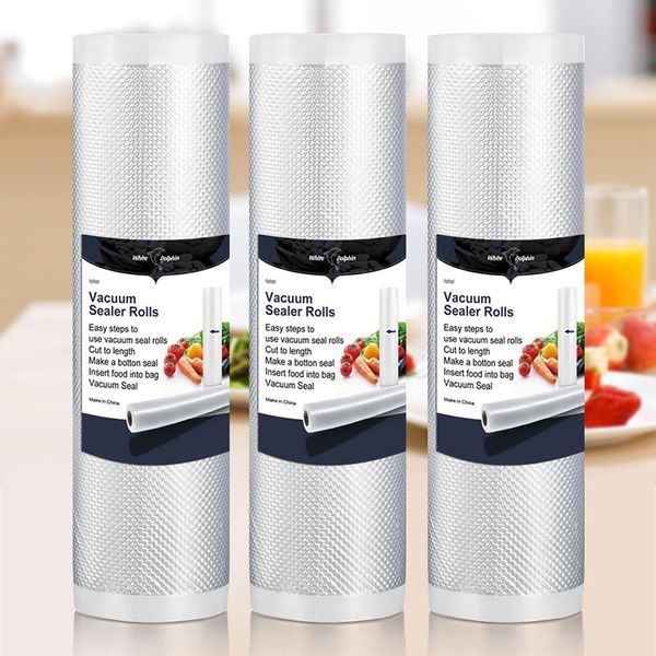 white dolphin 3 rolls vacuum storage bag 12 15 20 25x500 cm kitchen sealing bag for vacuum packaging machine
white dolphin 3 rolls vacuum storage bag 12 15 20 25x500 cm kitchen sealing bag for vacuum packaging machine