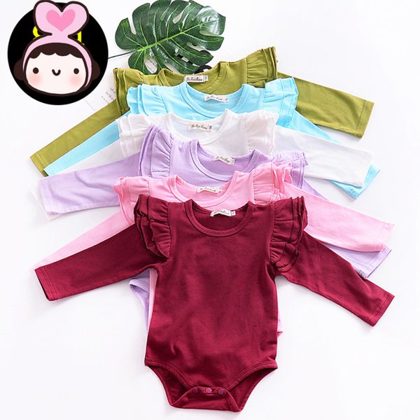 2020 newborn baby girls jumpsuits ins baby girl clothing onesies romper flutter sleeve cute solid long sleeve romper all-matched, Blue
2020 newborn baby girls jumpsuits ins baby girl clothing onesies romper flutter sleeve cute solid long sleeve romper all-matched, Blue