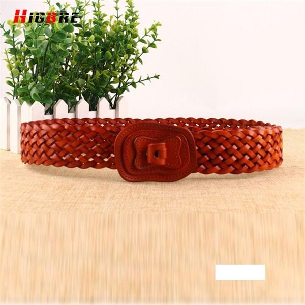 higbre fashion wide elastic belts braided genuine leather weave belt girdle straps waistband cinto feminino couro, Black;brown
higbre fashion wide elastic belts braided genuine leather weave belt girdle straps waistband cinto feminino couro, Black;brown