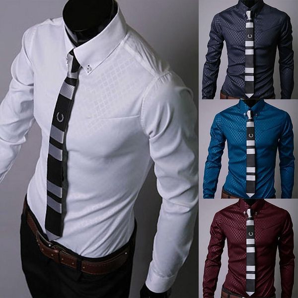 solid men shirt turn-down collar long sleeve soft cotton comfortable lattice shirt causal formal business work wear dress shirts, White;black
solid men shirt turn-down collar long sleeve soft cotton comfortable lattice shirt causal formal business work wear dress shirts, White;black