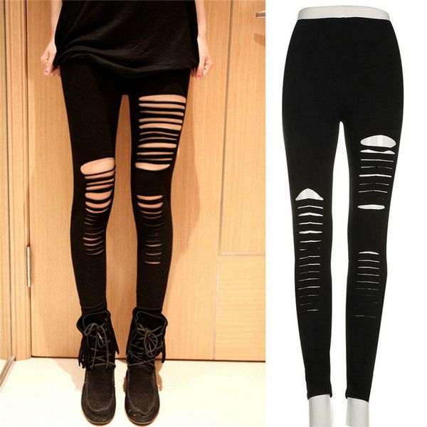 summer style women fashion hole leggings ladies bodycon punk holes ripped slit split leggings boho solid slim pants, Black
summer style women fashion hole leggings ladies bodycon punk holes ripped slit split leggings boho solid slim pants, Black