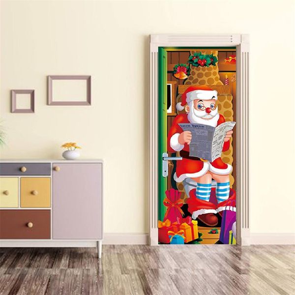 kakuder wall stickers 2pcs cartoon santa claus door stickers festival christmas living room decal home decors naklejki na sciane
kakuder wall stickers 2pcs cartoon santa claus door stickers festival christmas living room decal home decors naklejki na sciane