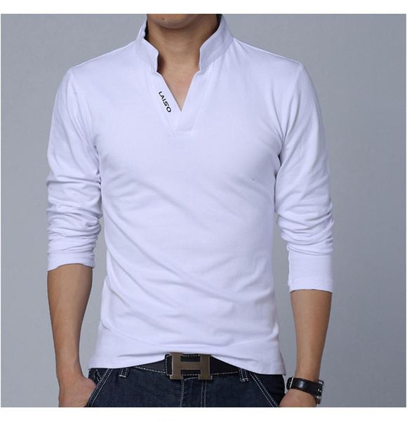 spring plus size mens t shirts long sleeved v neck male poios designer casual fashion mens shirts, White;black
spring plus size mens t shirts long sleeved v neck male poios designer casual fashion mens shirts, White;black