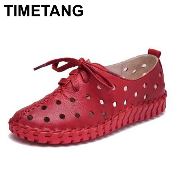 timetang new summer women sandals handmade shoes genuine leather flat lacing breathable shoes woman hollow out soft sandals, Black
timetang new summer women sandals handmade shoes genuine leather flat lacing breathable shoes woman hollow out soft sandals, Black