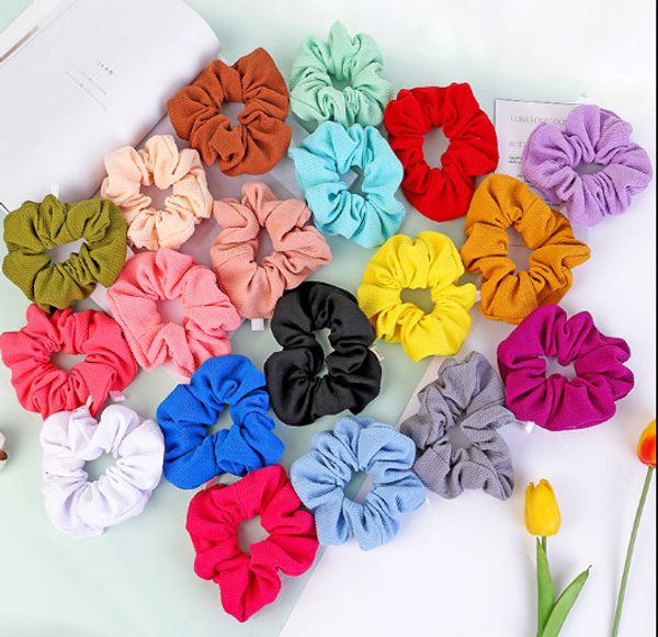 19 color women girls solid bright color hair scrunchies corn print cloth elastic ring hair ties accessories ponytail holder hairbands, Slivery;white
19 color women girls solid bright color hair scrunchies corn print cloth elastic ring hair ties accessories ponytail holder hairbands, Slivery;white