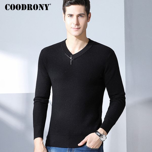 coodrony men sweater 2018 winter christmas thick warm merino wool sweaters fashion zipper v-neck pull cashmere pullover men 8336, White;black
coodrony men sweater 2018 winter christmas thick warm merino wool sweaters fashion zipper v-neck pull cashmere pullover men 8336, White;black