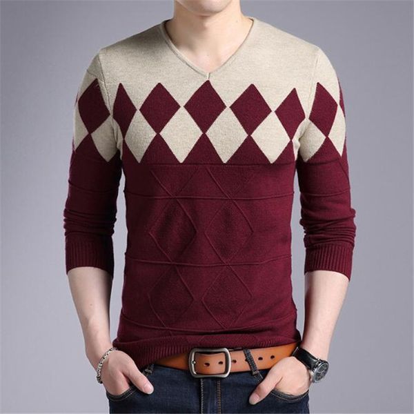 fashion new christmas sweaters cashmere wool sweater men winter slim fit pullovers men argyle pattern v-neck pull homme sweaters, White;black
fashion new christmas sweaters cashmere wool sweater men winter slim fit pullovers men argyle pattern v-neck pull homme sweaters, White;black