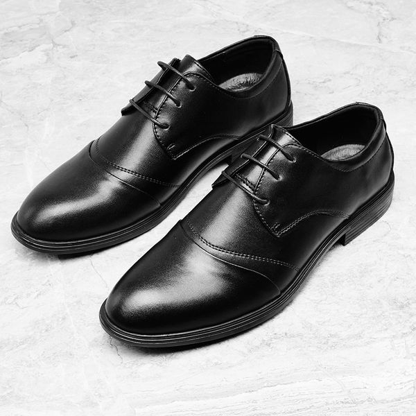 fashion oxford business men shoes lace up genuine leather soft casual outdoor breathable men's flats shoes, Black
fashion oxford business men shoes lace up genuine leather soft casual outdoor breathable men's flats shoes, Black