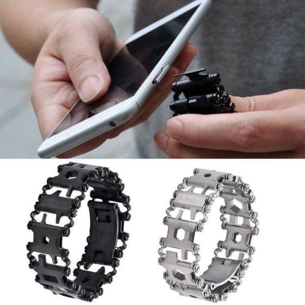 29 in 1 multi tool bracelets multifunction repair bracelet stainless steel screwdriver wrench bicycle camping emergency kit
29 in 1 multi tool bracelets multifunction repair bracelet stainless steel screwdriver wrench bicycle camping emergency kit