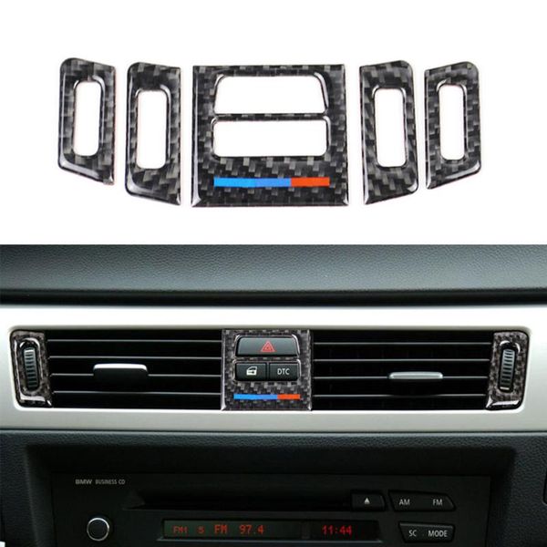 carbon fiber car interior central air conditioner outlet frame cover decoration stickers for e90 e92 e93 3 series 2005-2012
carbon fiber car interior central air conditioner outlet frame cover decoration stickers for e90 e92 e93 3 series 2005-2012