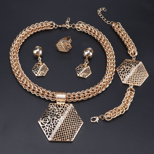 oeoeos african jewelry set fashion gold color crystal bridal wedding jewelry set necklace rings bracelets earrings accessories, Silver
oeoeos african jewelry set fashion gold color crystal bridal wedding jewelry set necklace rings bracelets earrings accessories, Silver