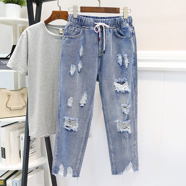 2020 ladies autumn winter plus size jeans women pencil pants female simple high waist trousers plus denim jeans fashion hole, Blue
2020 ladies autumn winter plus size jeans women pencil pants female simple high waist trousers plus denim jeans fashion hole, Blue