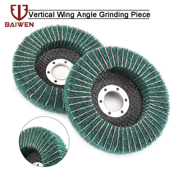 5pcs 4 1/2'' nylon fiber flap polishing wheel grinding disc grit 120 buffing pad for rotary tool
5pcs 4 1/2'' nylon fiber flap polishing wheel grinding disc grit 120 buffing pad for rotary tool