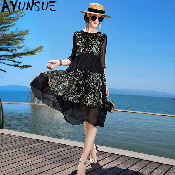 100% silk dress women summer 2020 elegant black floral beach dress luxury high-end fashion dresses for women vestido 20555 kj, White;black
100% silk dress women summer 2020 elegant black floral beach dress luxury high-end fashion dresses for women vestido 20555 kj, White;black