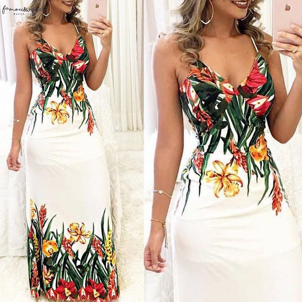 summer new style fashion womens summer polyester beach maxi bohemian floral dress strappy evening party dress, Black;gray
summer new style fashion womens summer polyester beach maxi bohemian floral dress strappy evening party dress, Black;gray