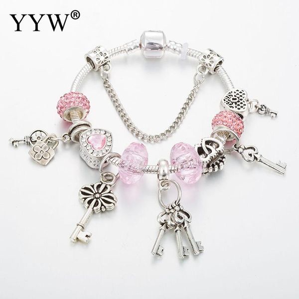 pink crystal bracelet key pendant bracelets for women pulseras mujer armband bileklik charm fashion, Golden;silver
pink crystal bracelet key pendant bracelets for women pulseras mujer armband bileklik charm fashion, Golden;silver