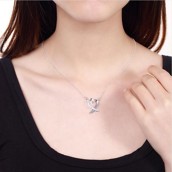 wedding inlaid seaweed sterling silver plated jewelry necklace for women wn160,nice 925 silver pendant necklaces with chain