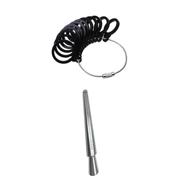 2 pieces/set standard uk ring sizer stick finger ring measure jewelry repair design tools
2 pieces/set standard uk ring sizer stick finger ring measure jewelry repair design tools